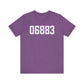 06883 Weston CT Zip Code Unisex Jersey Short Sleeve T-Shirt