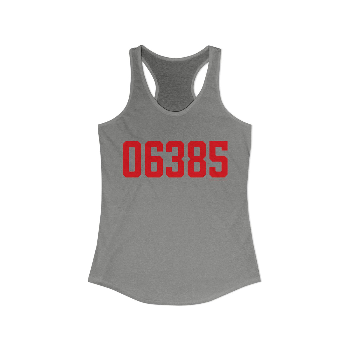 06385 Waterford Connecticut Zip Code Women's Ideal Racerback Tank Top