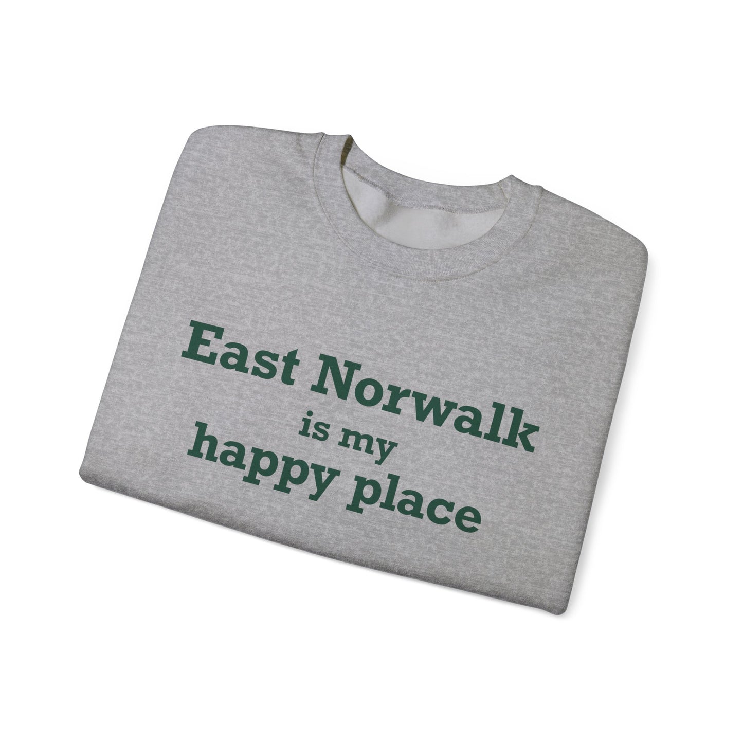 East Norwalk is My Happy Place  Unisex Heavy Blend™ Crewneck Sweatshirt