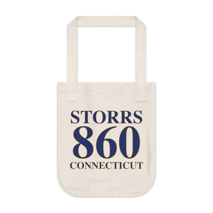 Storrs 860 Connecticut Organic Canvas Tote Bag