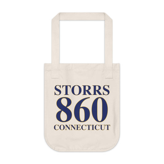 Storrs 860 Connecticut Organic Canvas Tote Bag
