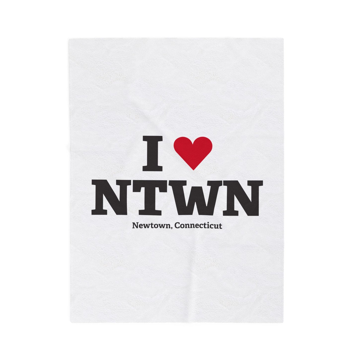 I Heart NTWN Velveteen Plush Blanket