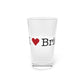 I Heart Bridgeport. Pint Glass, 16oz
