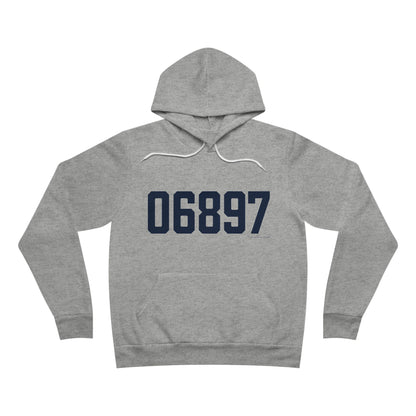 06897 Wilton Connecticut Zip Code Unisex Sponge Fleece Pullover Hoodie Sweatshirt