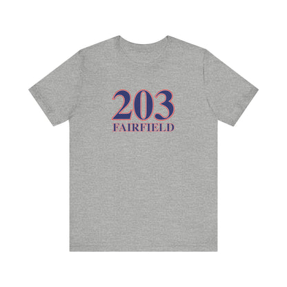 203 Fairfield Red, White & Blue Unisex Jersey Short Sleeve T-Shirt