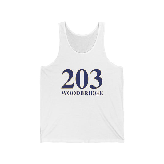203 Woodbridge Unisex Jersey Tank Top