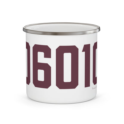 06010 Bristol Connecticut Zip Code Enamel Camping Mug