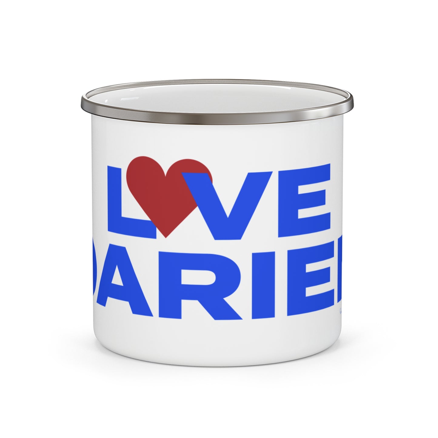 Love Darien Enamel Camping Mug