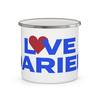 Love Darien Enamel Camping Mug