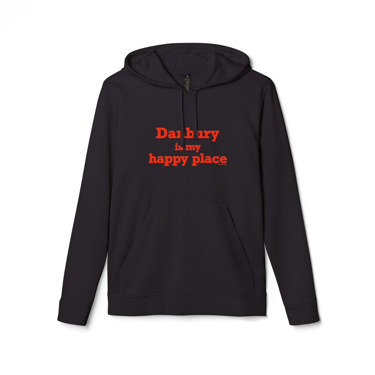 Danbury Is My Happy Place adidas Unisex Fleece Hoodie