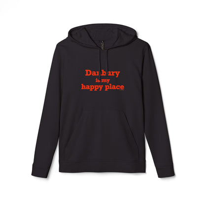 Danbury Is My Happy Place adidas Unisex Fleece Hoodie