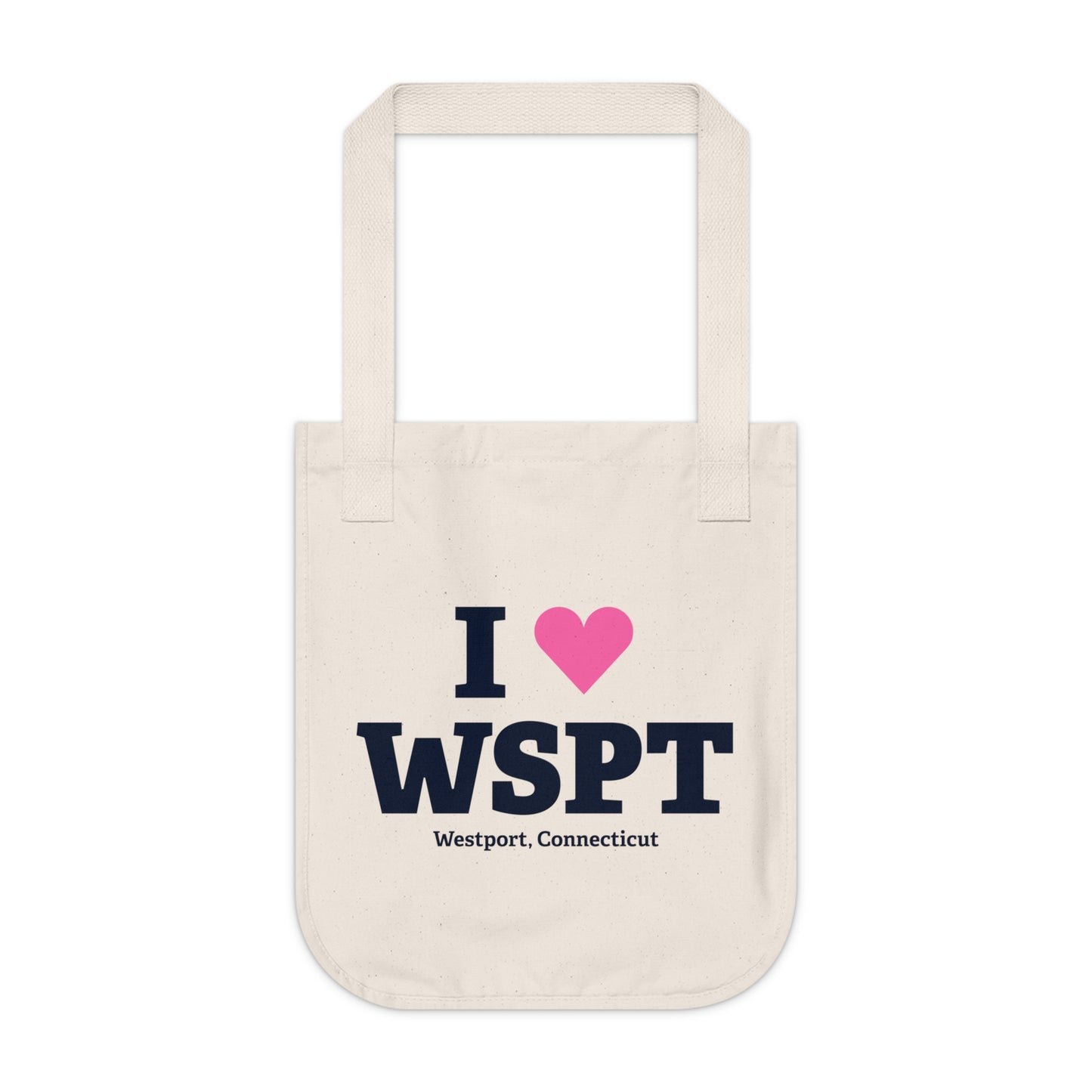 I Heart WSPT Organic Canvas Tote Bag