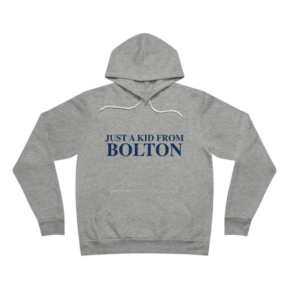 Just a kid from Bolton Unisex Sponge Fleece Pullover Hoodie
