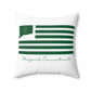 Stafford Connecticut St. Patrick’s Day Flag Spun Polyester Square Pillow