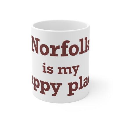 Norfolk is My Happy Place  Mug 11oz
