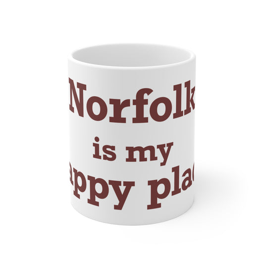 Norfolk is My Happy Place  Mug 11oz