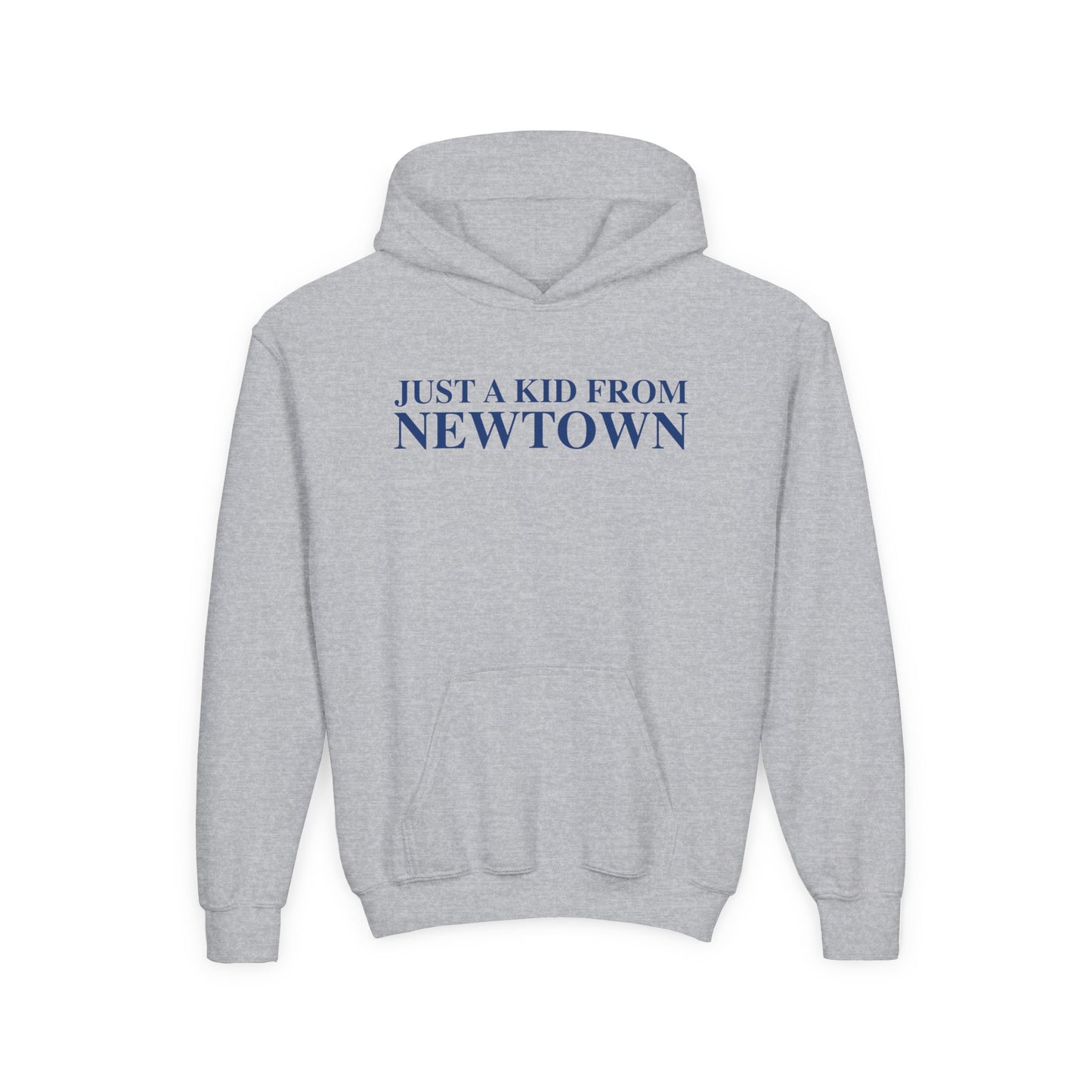 Just a kid from Newtown Youth Heavy Blend Hooded Sweatshirt