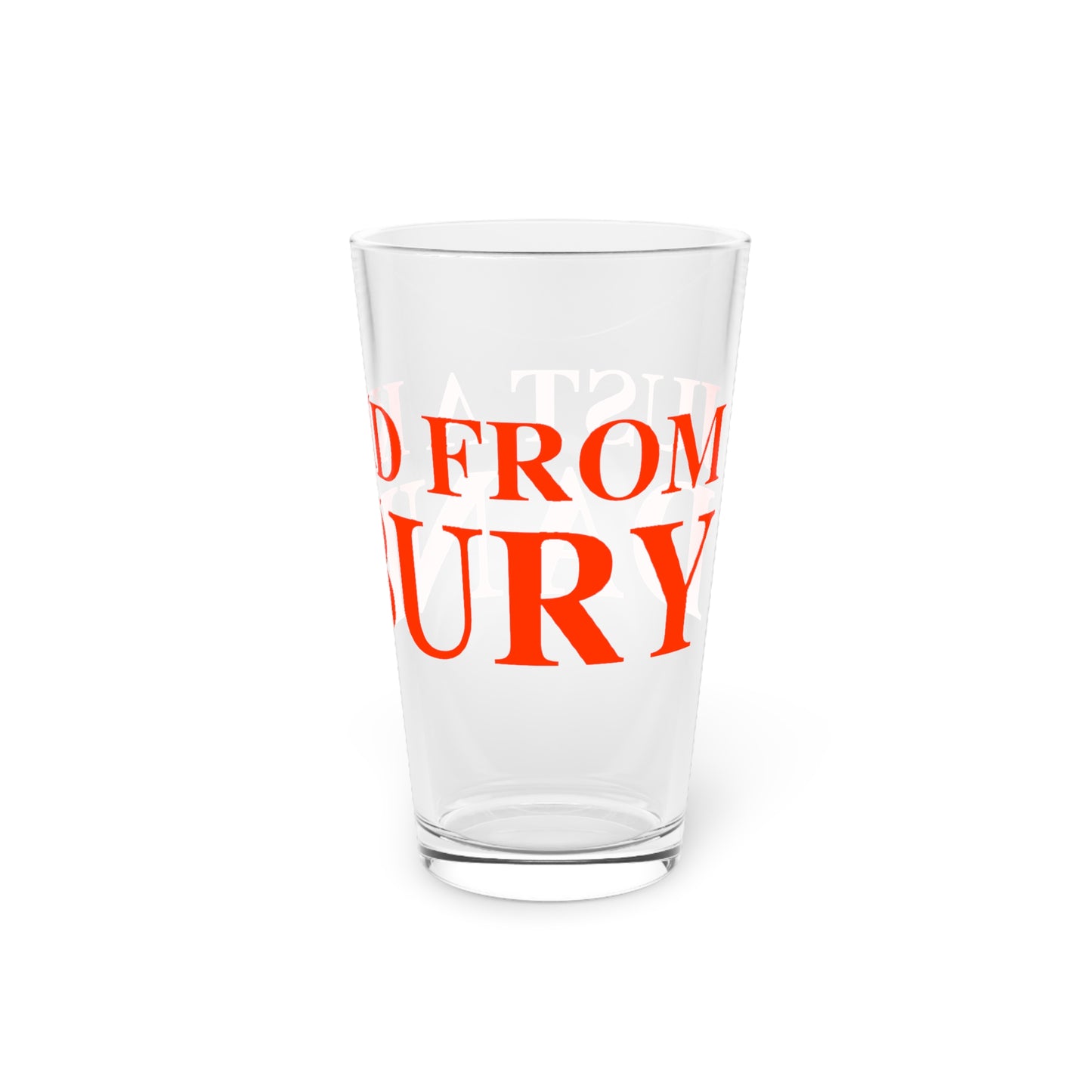 Just a kid from Danbury Pint Glass, 16oz