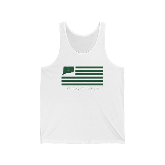 Danbury Connecticut St Patrick’s Day Flag Unisex Jersey Tank Top