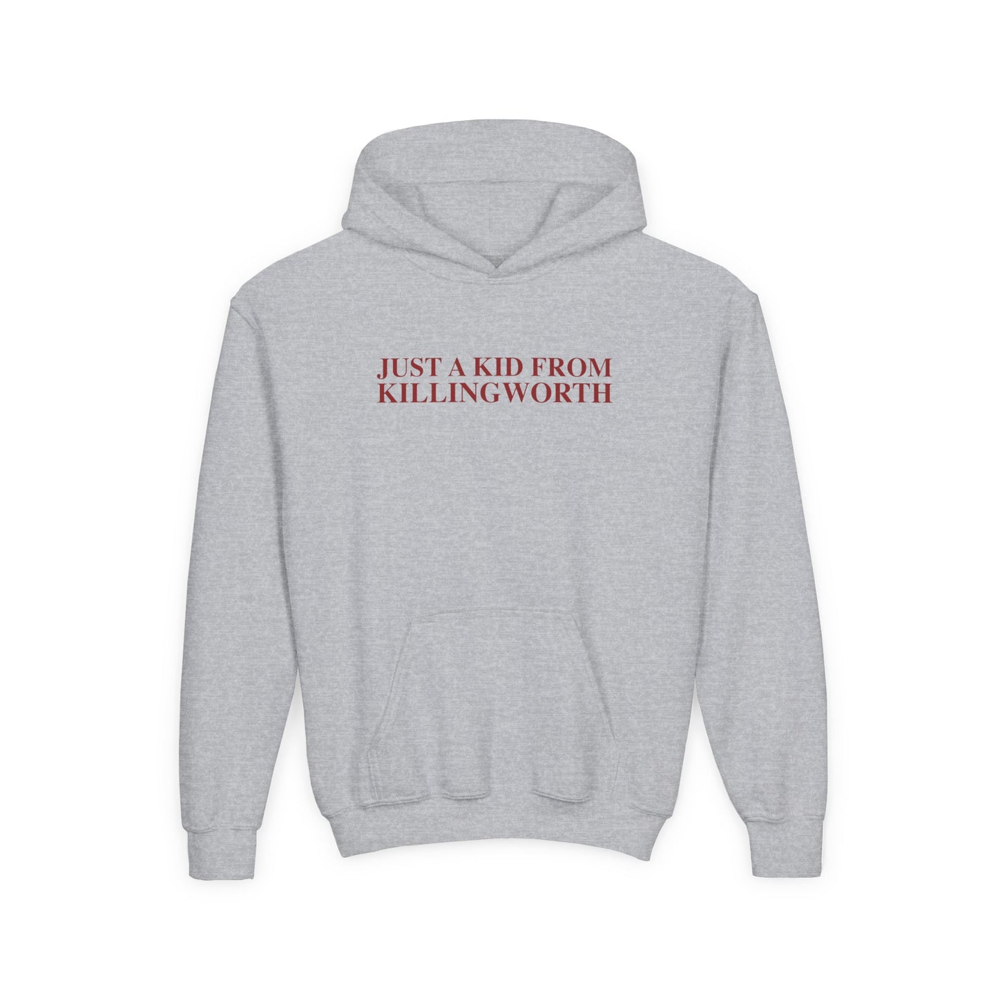 Just a kid from Killingworth Youth Heavy Blend Hooded Sweatshirt