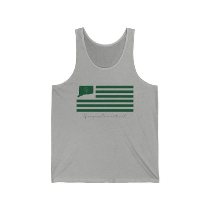 Sprague Connecticut St. Patrick’s Day Flag Unisex Jersey Tank Top