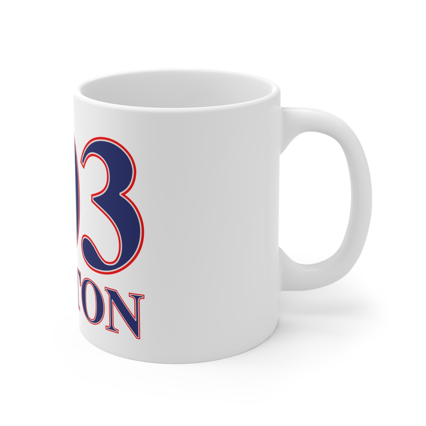 203 Weston Red, White & Blue  Mug 11oz