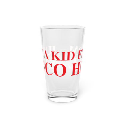 Just a kid from Sasco Hill Pint Glass, 16oz