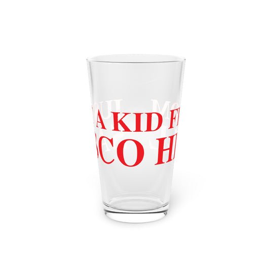 Just a kid from Sasco Hill Pint Glass, 16oz