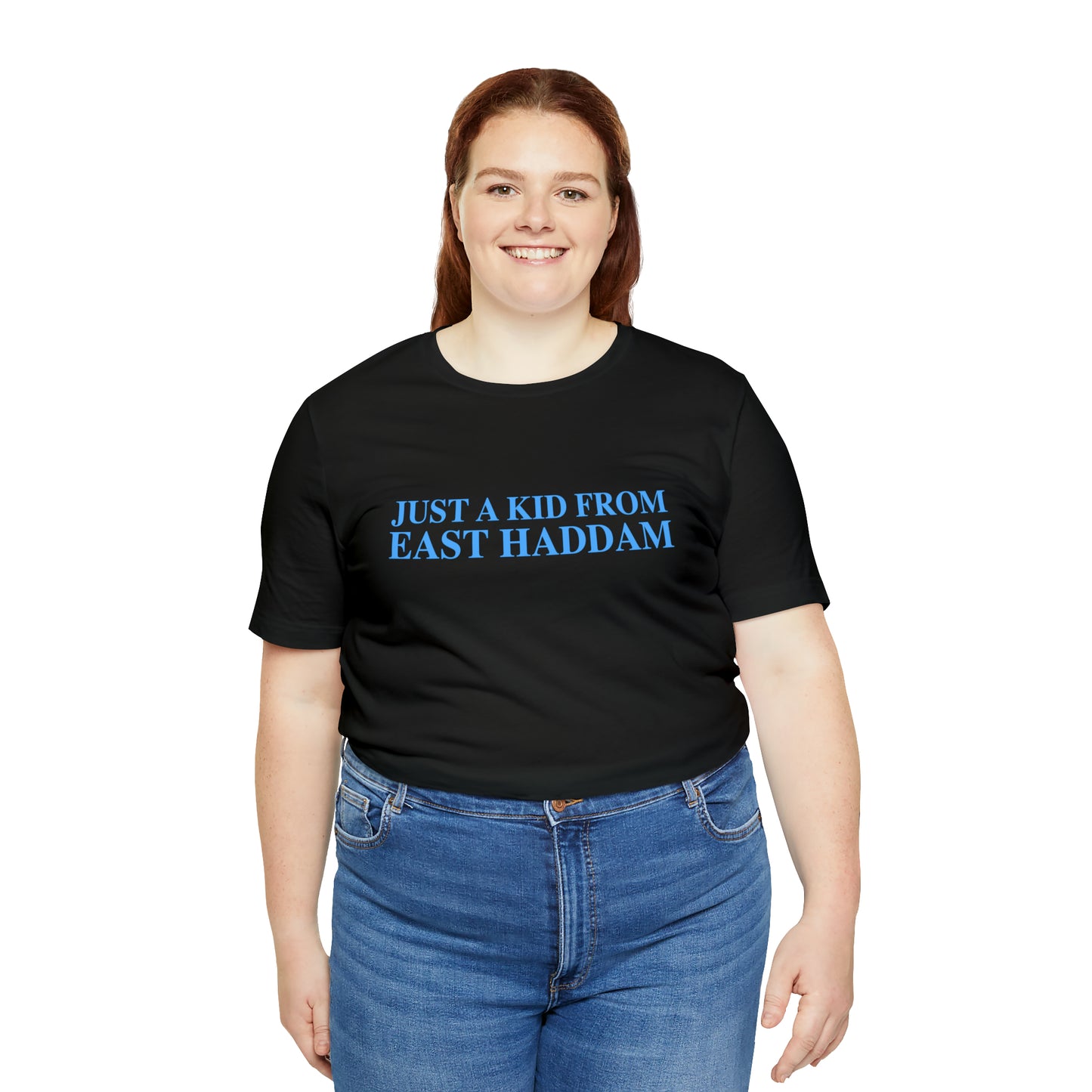 Just a kid from East Haddam Unisex Jersey Short Sleeve T-Shirt