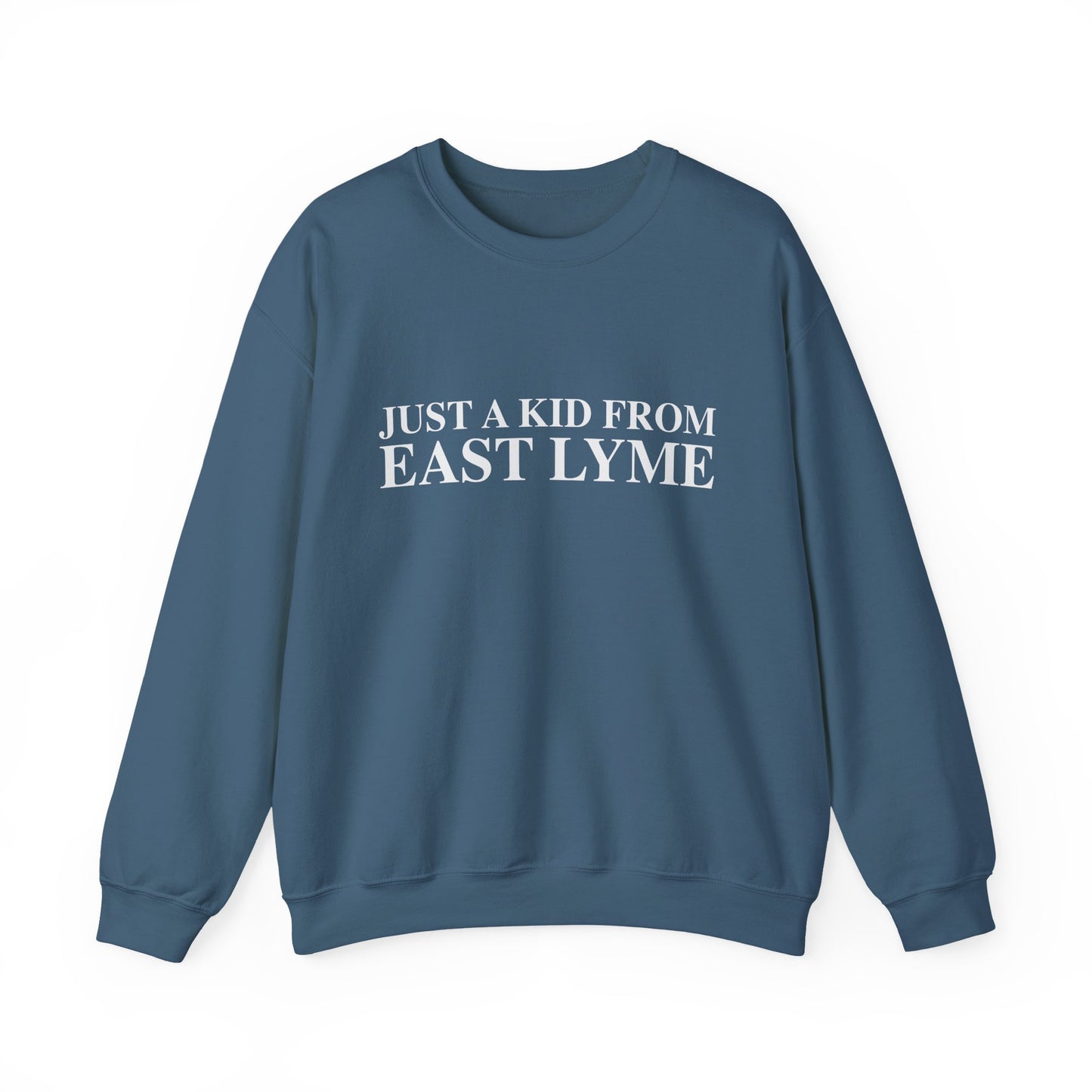Just a kid from East Lyme Unisex Heavy Blend™ Crewneck Sweatshirt