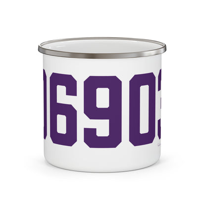 06903 Stamford Connecticut Zip Code Enamel Camping Mug