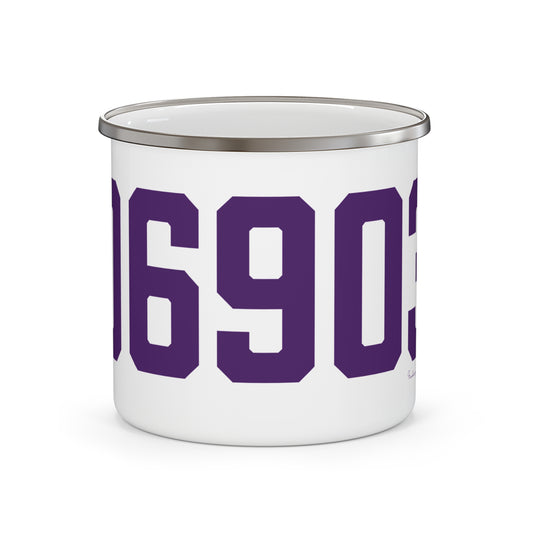 06903 Stamford Connecticut Zip Code Enamel Camping Mug
