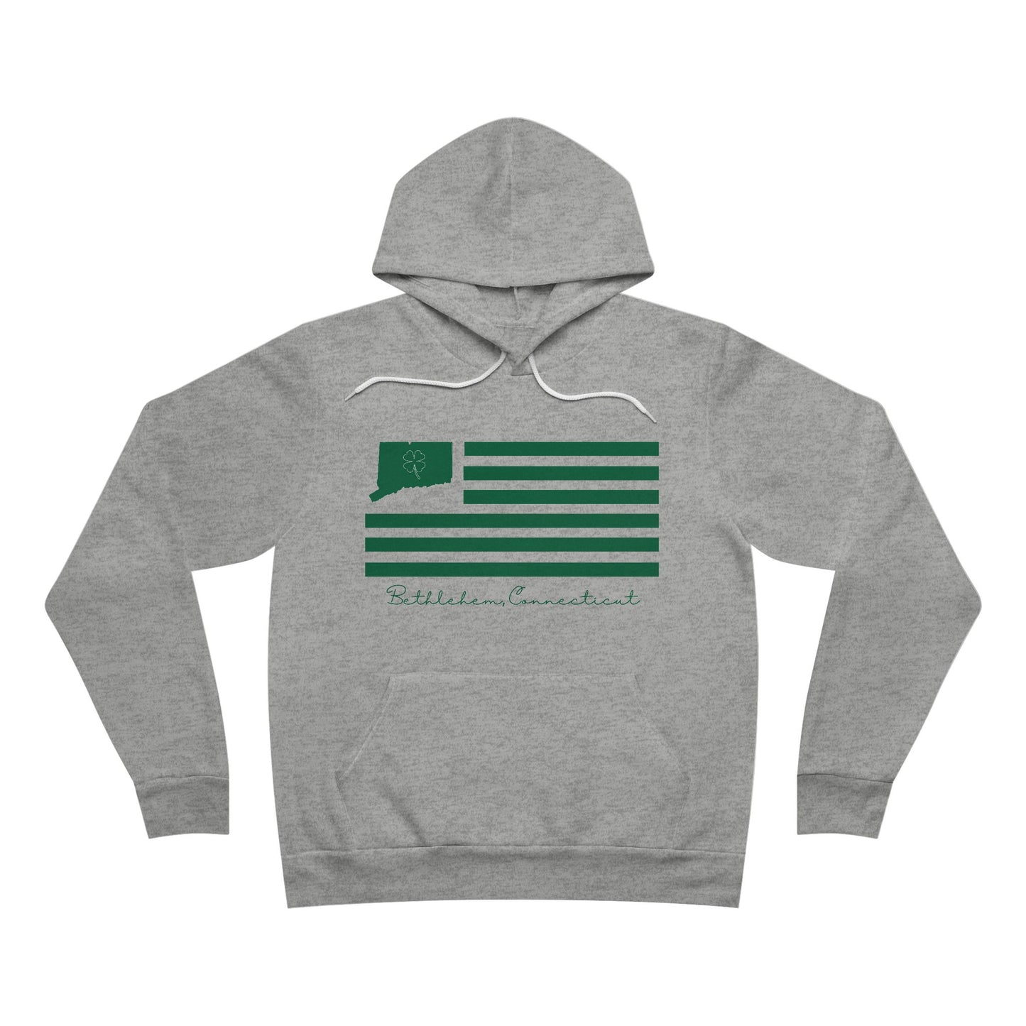 Bethlehem Connecticut St. Patrick’s Day Flag Unisex Sponge Fleece Pullover Hoodie