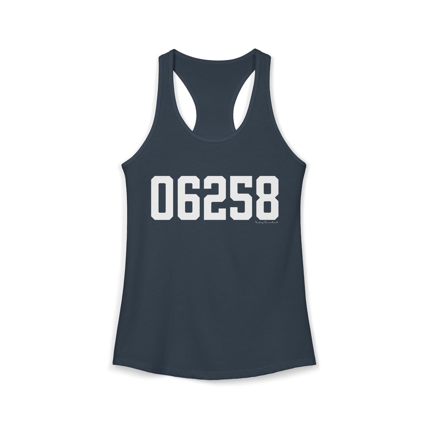 06258 Pomfret CT Zip Code Women's Ideal Racerback Tank Top