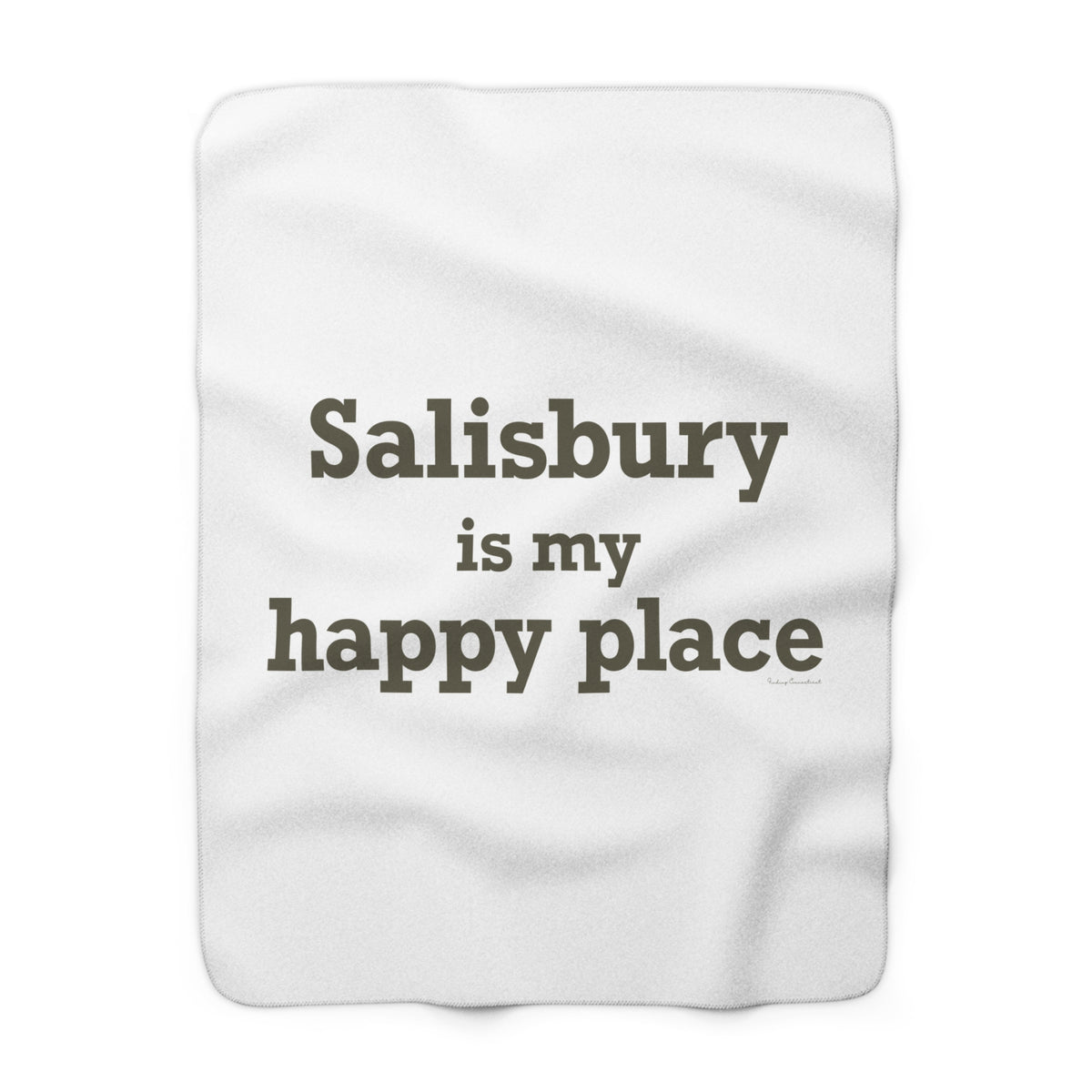 Salisbury is My Happy Place  Sherpa Fleece Blanket