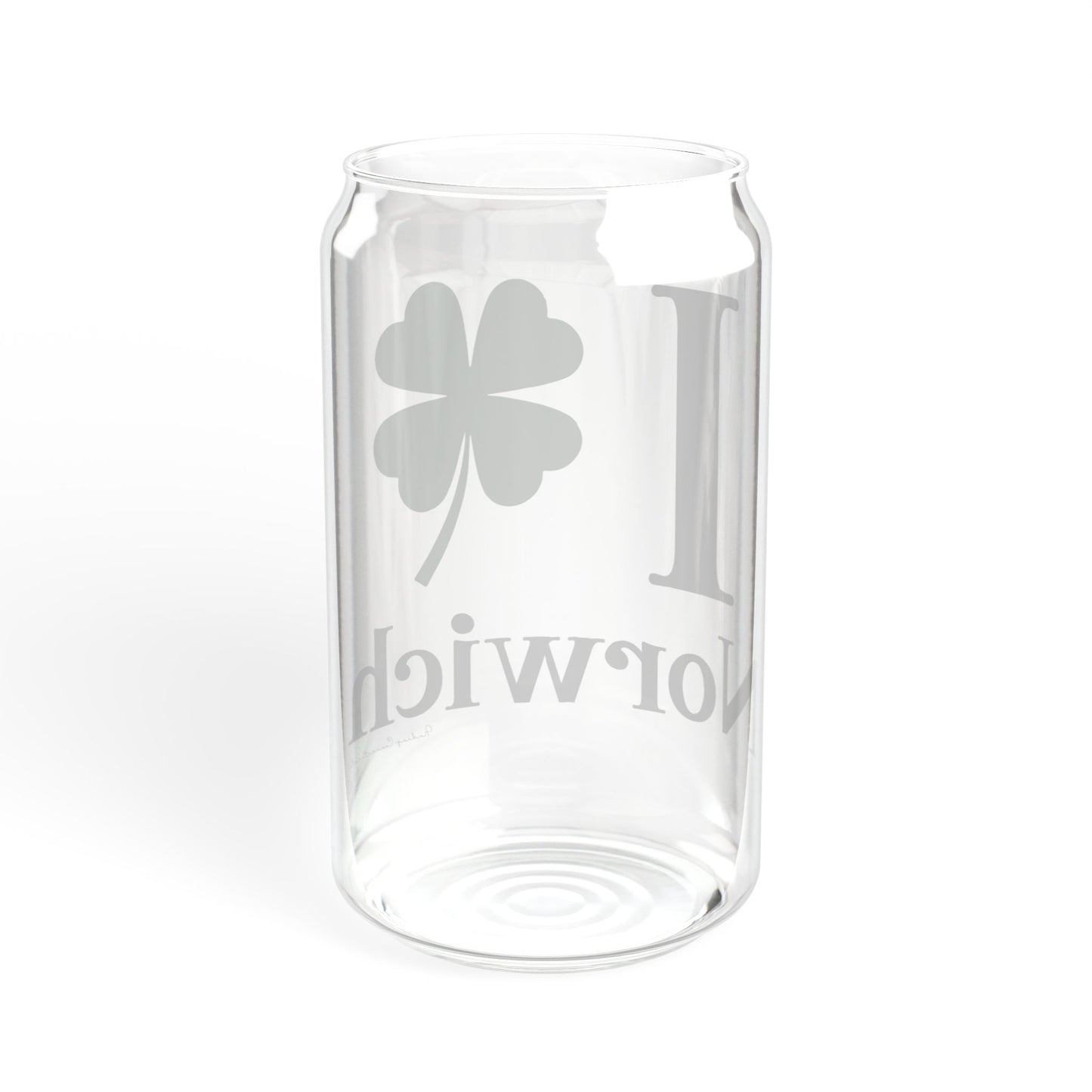 I Clover Norwich Sipper Glass, 16oz