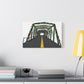 Saugatuck Bridge Lights Matte Canvas, Stretched, 1.25"