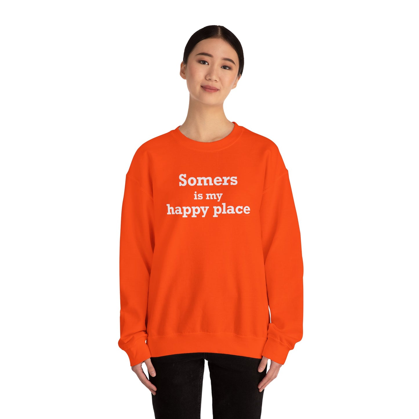 Somers  is My Happy Place Unisex Heavy Blend™ Crewneck Sweatshirt