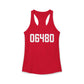 06480 Portland CT Zip Code Women's Ideal Racerback Tank Top