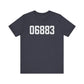 06883 Weston CT Zip Code Unisex Jersey Short Sleeve T-Shirt