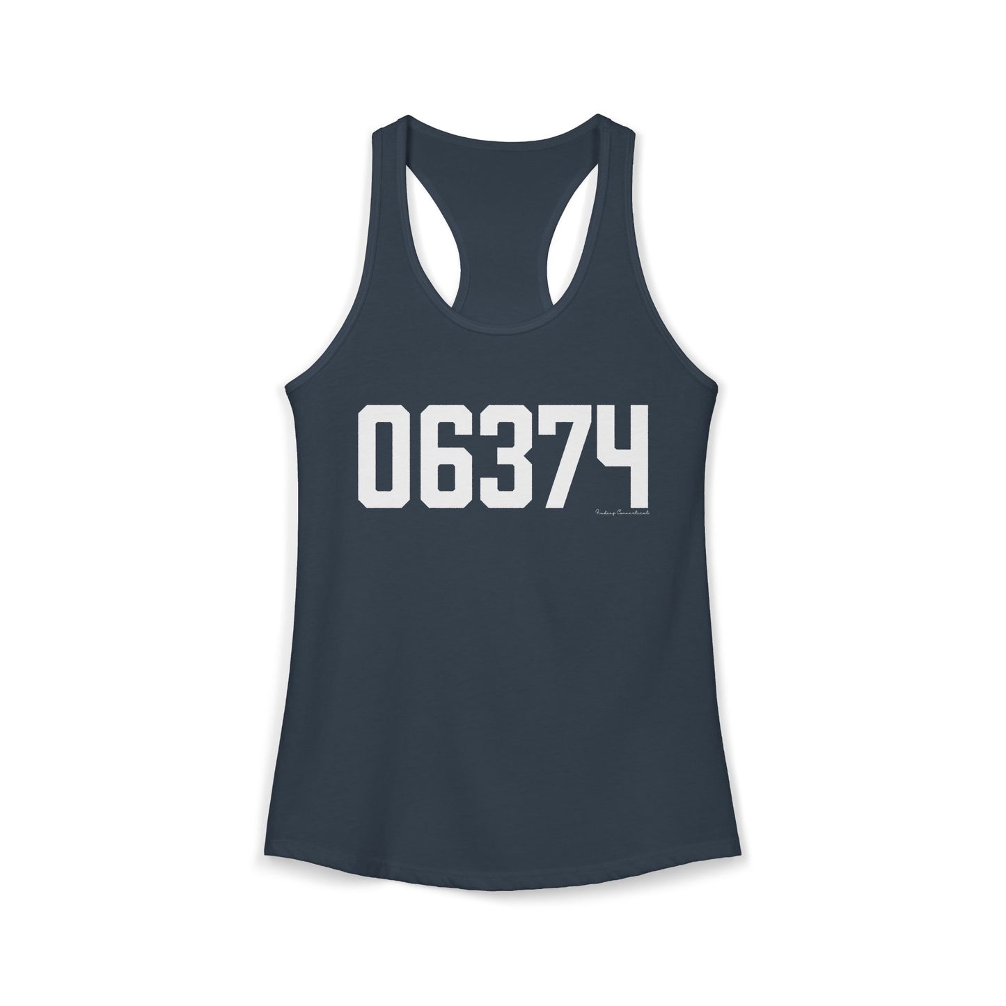 06374 Plainfield CT Zip Code Women's Ideal Racerback Tank Top