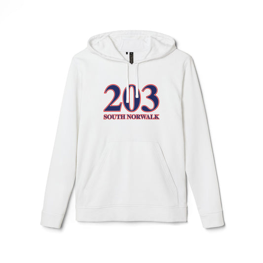 203 South Norwalk Red, White & Blue adidas Unisex Fleece Hoodie