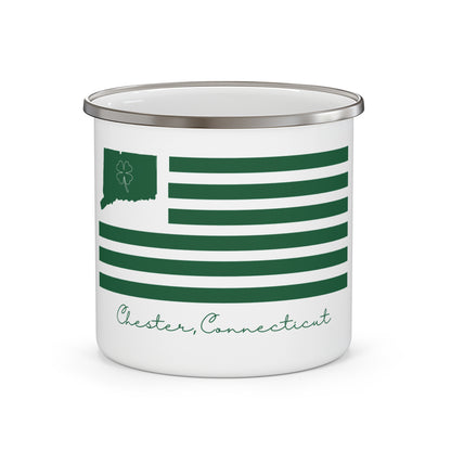 Chester Connecticut St. Patrick’s Day Flag Enamel Camping Mug