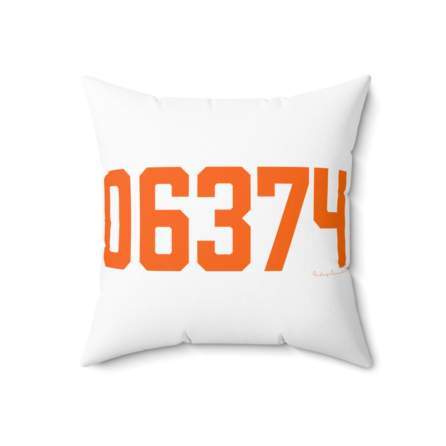 06374 Plainfield Connecticut Zip Code Spun Polyester Square Pillow