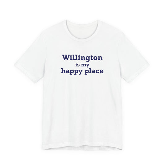 Willington is My Happy Place Unisex Jersey Short Sleeve T-Shirt