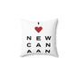 New Canaan Vision Spun Polyester Square Pillow