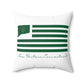 New Britain Connecticut St. Patrick’s Day Flag Spun Polyester Square Pillow