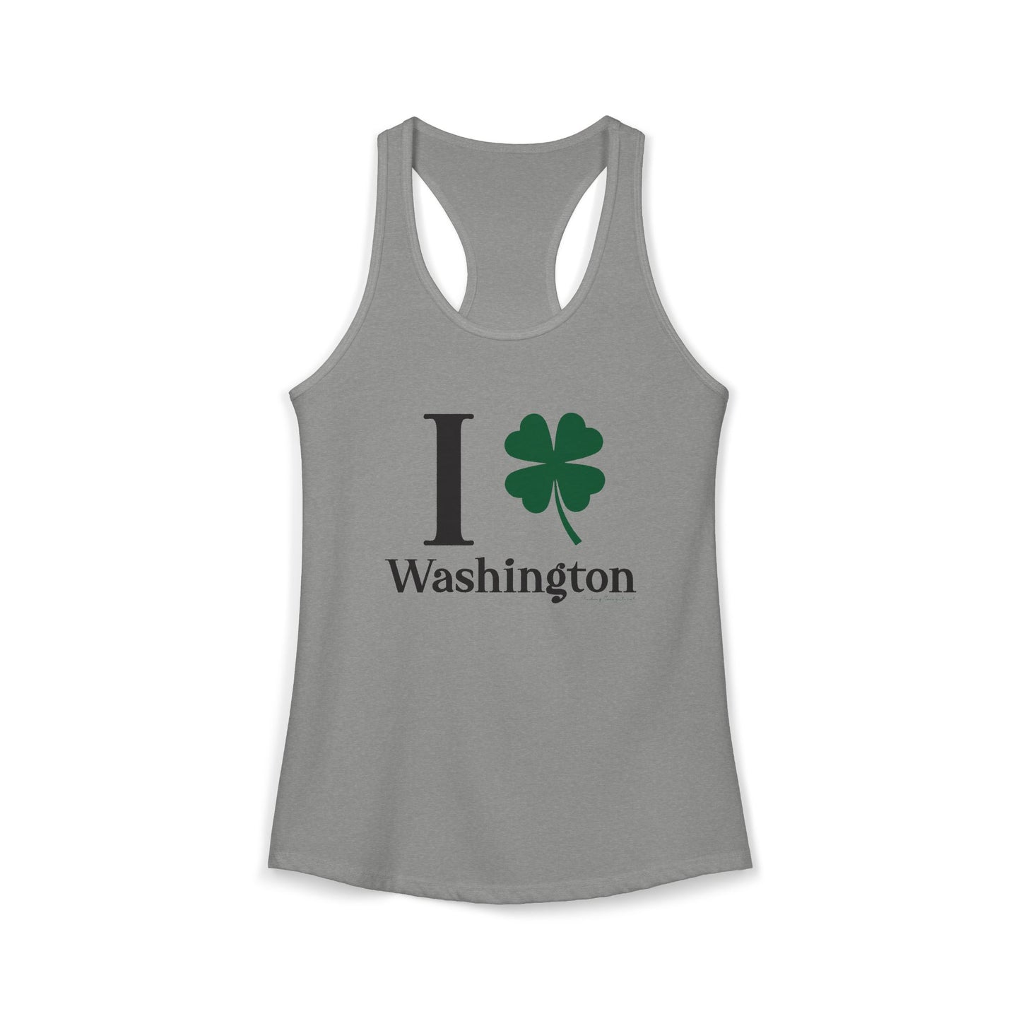 I Clover Washington Women's Ideal Racerback Tank Top