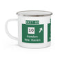 Vintage WCP Exit 60 Sign Enamel Camping Mug