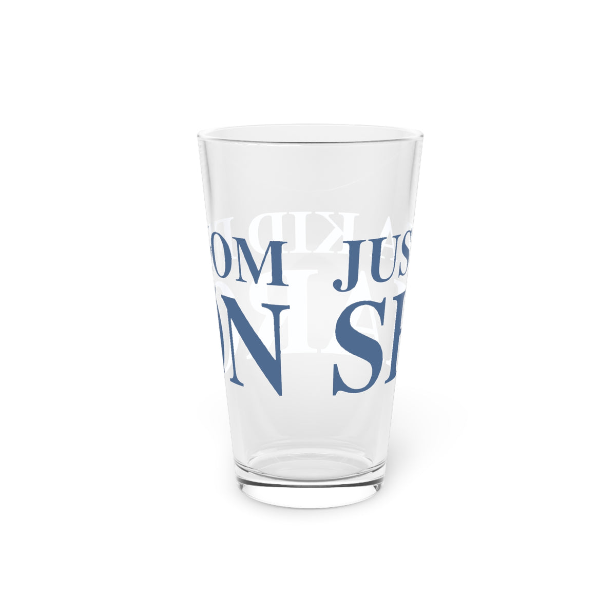 Just a kid from Sharon Pint Glass, 16oz